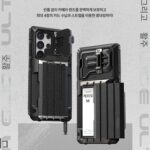 한국어 VRS는 삼성 s24ultra 모바일 폰 쉘 견고한 군용 야외 캠핑 후크 s24 ultra 낙하 방지 보호 커버 카드 삽입 4 아머 보호 쉘 전체 렌즈에 적합합니다.