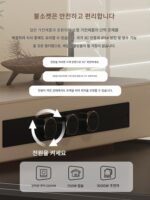 중년 스타일 소형 아파트 섬 식탁 통합 홈 레트로 플랫 록 플레이트 주방 고급 솔리드 우드 센터 가이드 테이블 - 이미지 4