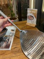 T4kzi 독일 스테인리스 스틸 콜랜더 주방 가정 튀긴 만두 국수 숟가락 냄비 콜랜더 긴 손잡이 숟가락 - 이미지 3