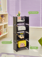 Lazy space Nordic 소형 아파트 투명 크리에이티브 디스플레이 랙 홈 다층 스토리지 랙 그물 셀러브리티 선반 스토리지 캐비닛 - 이미지 3