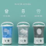속옷세탁컵 미니세탁기 소형아기속옷분리통세탁양말인공물특수세탁기 - 이미지 2