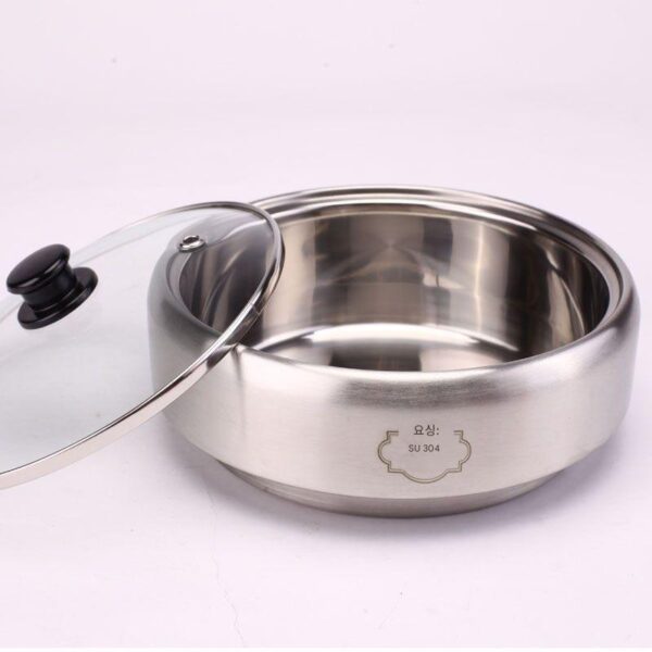 용싱 전기 냄비 오리지널 국 냄비 304 스테인레스 스틸 냄비 국 냄비 두꺼워진 소재 무코팅 2L3L4L 액세서리