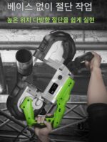 전기 소형 가정용 밴드 톱 다기능 목공 전자동 데스크탑 45도 스테인리스 스틸 및 알루미늄 톱질 기계 - 이미지 2