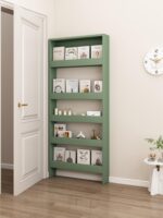 초박형 도어 후면 수납 선반 좁은 캐비닛 얇은 캐비닛 침실 공간 활용 틈새 수납 선반 벽면 장착 소형 책장 - 이미지 3