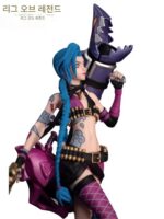 리그 오브 레전드 LOLCMGE 조인트 모델 - 징크스 3D 모델링 펜 게임 주변기기 데스크탑 장식품 핸드메이드 장식품 - 이미지 4