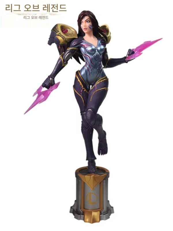 LOLCMGE 조인트 모델 - 카이사 3D 리그 오브 레전드 모델링 펜 게임 피규어 장식품 주변 데스크탑 장식품