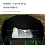 WK Wild Kids 야외 다기능 모바일 주방 캠핑 피크닉 파티 알루미늄 합금 접이식 식탁, 수납 캐비닛 포함 - 이미지 4