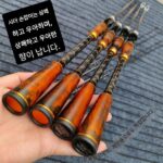정품 아부 워썬더 강화 버전 MH+ 솔리드 우드 시더 대형 물고기 미끼 바다 낚시 미끼 스트레이트 핸들 건 핸들 블랙 피쉬