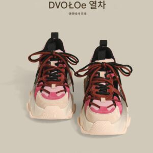 영국 DVOTOE ~ 대디슈즈 유럽상품 미끄럼방지 내마모성 숏 여성화 인터넷 셀럽 슈퍼핫 컬러매칭 스포츠화 트렌드