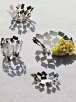 이탈리아 수입 ALESSI / 기하학적 과일 바구니 가정용 금속 과일 접시 홀로우 장식 장식품 이사 선물 - 이미지 4