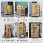 고양이 케이지 주문 제작 견고한 나무 고양이 빌라 캐슬 하우스 대형 고양이 캐비닛 홈 실내 고급 고양이 디스플레이 캐비닛 고양이 하우스 - 이미지 3