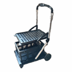 2024년 신규 사무실 더블 레이어 접이식 도구 트롤리 휴대용 학교 식당 파일 트롤리 플랫베드 - 이미지 5