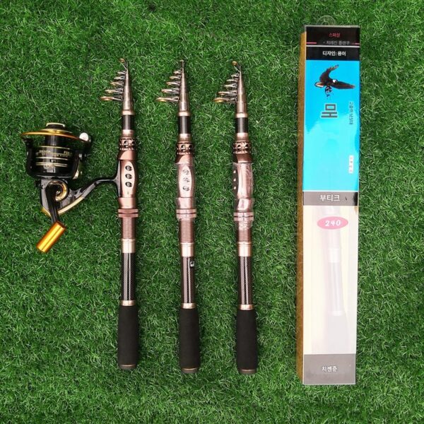 수입 신품 고탄소 수납식 루어로드 카본 낚싯대 낚싯대 장거리 미니 바다낚싯대 초강력 던지기 낚싯대