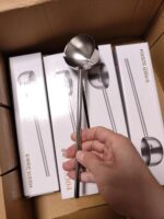 정말 유용해요! 304 스테인레스 스틸 오일 붓는 숟가락 긴 손잡이 불타는 오일 붓는 오일 주방 뜨거운 오일 작은 냄비 특수 숟가락 - 이미지 2