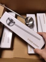 정말 유용해요! 304 스테인레스 스틸 오일 붓는 숟가락 긴 손잡이 불타는 오일 붓는 오일 주방 뜨거운 오일 작은 냄비 특수 숟가락 - 이미지 4