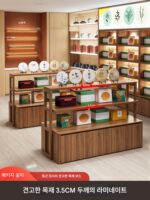 맞춤형 담배, 알코올 및 차 가게 상품 섬 디스플레이 캐비닛 차 세트 제품 디스플레이 캐비닛 디스플레이 테이블 편의점 특수 선반