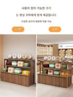 맞춤형 담배, 알코올 및 차 가게 상품 섬 디스플레이 캐비닛 차 세트 제품 디스플레이 캐비닛 디스플레이 테이블 편의점 특수 선반 - 이미지 5
