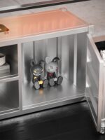 산업 스타일 TV 캐비닛 컨테이너 보관함 거실 커피 테이블 TV 배경 벽 캐비닛 철 장식 낮은 캐비닛 - 이미지 5