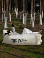 야외용 팽창식 소파 음악 축제 용품 게으른 휴대용 피크닉 침낭 접이식 캠핑 장비 에어 매트리스