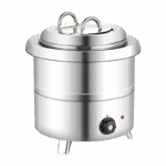 뷔페 전자식 따뜻한 수프 냄비 상업용 스테인리스 스틸 단열 버킷 / 호텔 아침 식사 따뜻한 죽 냄비 전기 가열 수프 스토브 304 - 이미지 5