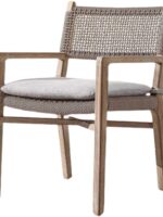 티크 야외용 테이블과 의자 정원용 테이블 방부목 오래된 홈스테이 방수 야외 테라스 정원 견고한 나무 라탄 테이블과 의자 - 이미지 5