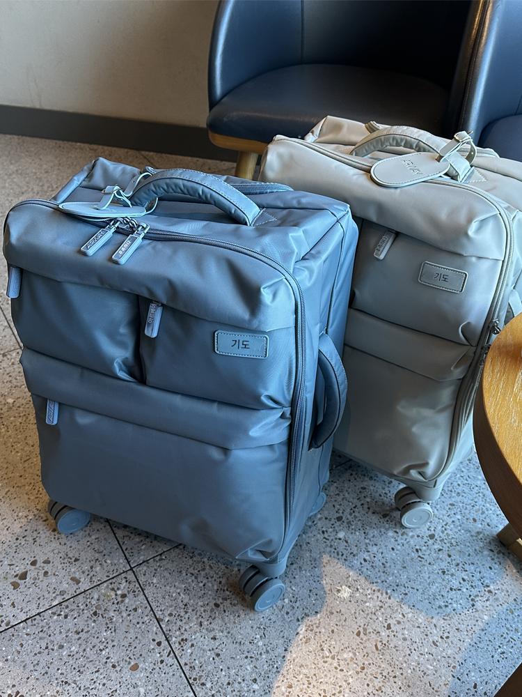 main_773346060511_0-1 초경량, 질감 있는 일본 수출용 트롤리 케이스 유니버셜 휠 여행 가방 천 상자 20인치 남녀 탑승 가방 여행 케이스 - 이미지 1