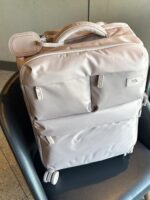 초경량, 질감 있는 일본 수출용 트롤리 케이스 유니버셜 휠 여행 가방 천 상자 20인치 남녀 탑승 가방 여행 케이스 - 이미지 2