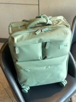 초경량, 질감 있는 일본 수출용 트롤리 케이스 유니버셜 휠 여행 가방 천 상자 20인치 남녀 탑승 가방 여행 케이스 - 이미지 3