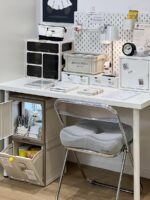 기숙사 책상 밑 수납장 대용량 간식 잡화 문구류 수납함 책상책장 수납함 - 이미지 2