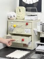 기숙사 책상 밑 수납장 대용량 간식 잡화 문구류 수납함 책상책장 수납함 - 이미지 5