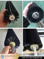 산업용 브러시 롤러 세척기 브러시 롤러 모래 선별기 롤러 브러시 벨트 세척 브러시 원통형 롤러 브러시 무료 배송 - 이미지 2