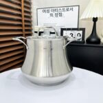 18/10 스테인리스 수프 냄비 두껍고 높은 대용량 스팀 스튜 냄비 수프 소금물 냄비 가스 유도 조리기