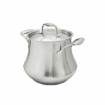 18/10 스테인리스 수프 냄비 두껍고 높은 대용량 스팀 스튜 냄비 수프 소금물 냄비 가스 유도 조리기 - 이미지 5