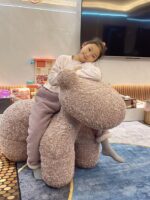 포니 의자 거실 장식 장식품 홈 액세서리 대형 알파카 의자 바닥형 이사 선물 이사 선물 - 이미지 2