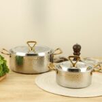 수프 냄비 304 스테인리스 스틸 3층 복합 바닥 두꺼워진 평평한 바닥 노스틱 깊은 냄비 직화 유도 쿠커 상업용 홈 - 이미지 3