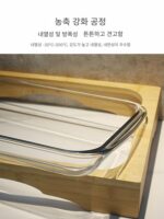 뷔페 과일 샐러드 유리 접시 디스플레이 테이블 차가운 요리 디스플레이 테이블 해산물 소스 바베큐 뷔페 대나무 나무 디스플레이 플레이트 - 이미지 5