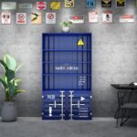 컨테이너 디스플레이 랙 쇼케이스 제품 캐비닛 선반 산업 스타일 크리에이티브 랙 스토어 레트로 와인 캐비닛 - 이미지 4