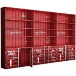 컨테이너 디스플레이 랙 쇼케이스 제품 캐비닛 선반 산업 스타일 크리에이티브 랙 스토어 레트로 와인 캐비닛 - 이미지 5