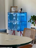 가벼운 고급 아크릴 디스플레이 캐비닛 인터넷 셀럽 보관 캐비닛 와인 캐비닛 모던 심플 다이닝 사이드 캐비닛 핸드메이드 디스플레이 캐비닛 - 이미지 3