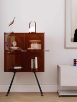 가벼운 고급 아크릴 디스플레이 캐비닛 인터넷 셀럽 보관 캐비닛 와인 캐비닛 모던 심플 다이닝 사이드 캐비닛 핸드메이드 디스플레이 캐비닛 - 이미지 5