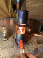 고쇼크 울트라라이트 미니 BC 캠핑 하이킹 텐트 티타늄 스토브 나무 스토브 접이식 카세트 스토브 - 이미지 4