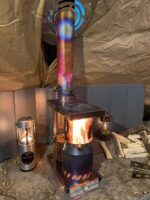 고쇼크 울트라라이트 미니 BC 캠핑 하이킹 텐트 티타늄 스토브 나무 스토브 접이식 카세트 스토브 - 이미지 5