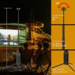 야외 방수 알루미늄 합금 접이식 캠핑 램프 다기능 조명 램프 지상 비상 유지 보수 램프 캠핑 텐트 - 이미지 2