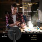 야외 방수 알루미늄 합금 접이식 캠핑 램프 다기능 조명 램프 지상 비상 유지 보수 램프 캠핑 텐트 - 이미지 4