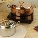 해머 패턴 수프 냄비 304 스테인리스 스틸 상업용 두꺼워진 3층 합성 바닥 평평한 바닥 뜨거운 냄비 화염 유도 쿠커 홈 - 이미지 2