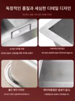 꼬치, 오뎅, 매운 냄비, 두껍고 깊은 스테인레스 스틸 직사각형 냄비 유도 조리기용 상업용 특수 냄비 - 이미지 3