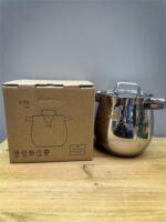 Chockmen 18/10 스테인리스 스틸 더블 이어 밀크포트 소형 수프포트 인스턴트 라면포트 보조식품포트 - 이미지 4