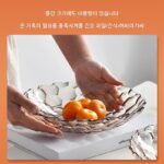 일본 수입 MUJIE 과일 접시 유리 과일 접시 홈 거실 커피 테이블 건조 과일 접시 멜론 씨앗 사탕 간식 접시 - 이미지 4