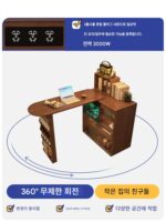 발코니 바 테이블 캐비닛 가정용 파티션 캐비닛 텔레스코픽 거실 소형 테이블 통합 코너 접이식 책상 섬 와인 캐비닛 - 이미지 4