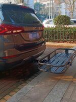 Weisite 리어 트레일러 스퀘어 접이식 러기지 랙 오프로드 차량 SUV 리어 러기지 프레임 RV 카고 바구니 - 이미지 3